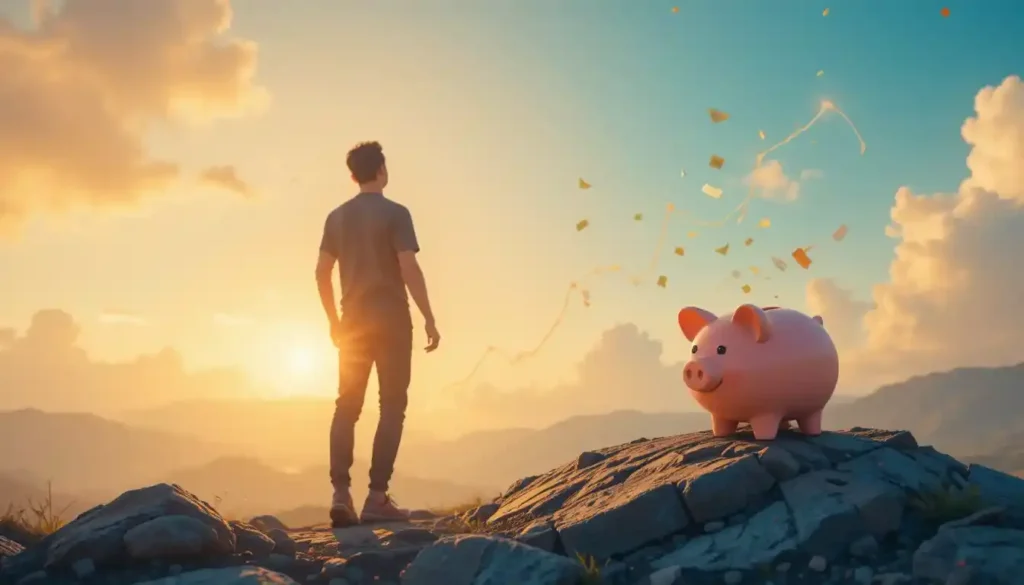 imagem de um home olhando para o horizonte em uma tarde com por do sol