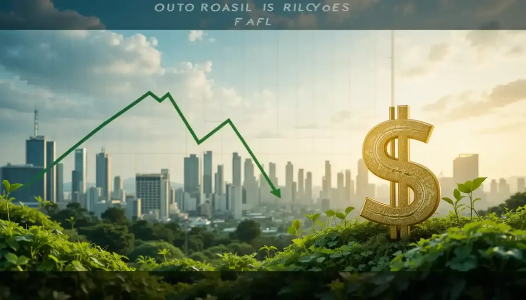 dólar em queda