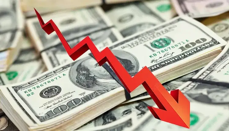 dolar em queda